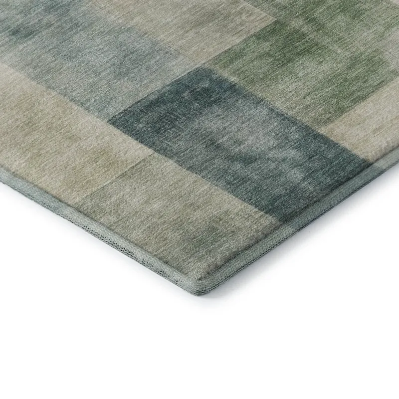 Machine Washable Indoor/Outdoor Pacifica Seafoam 5\' x 7\'6\" Rug