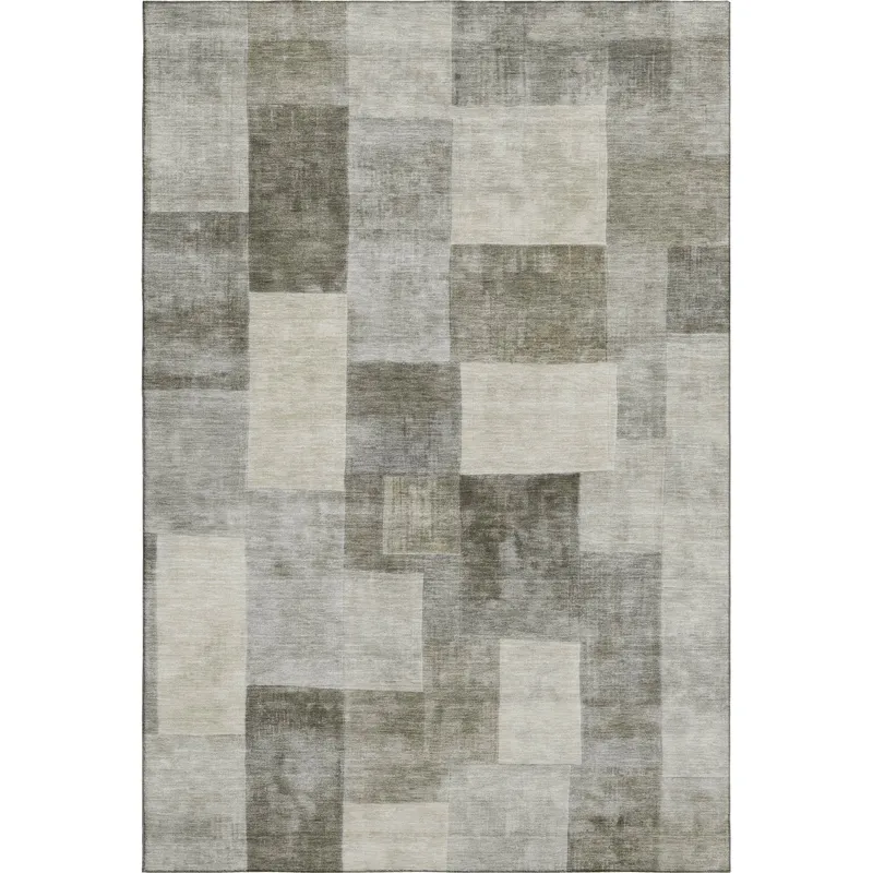 Machine Washable Indoor/Outdoor Pacifica Taupe 8\' x 10\' Rug