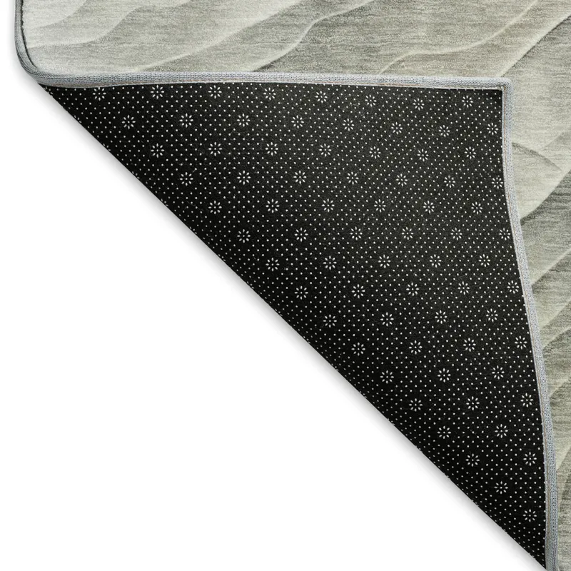 Machine Washable Indoor/Outdoor Pacifica Taupe 2\'3\" x 7\'6\" Runner Rug