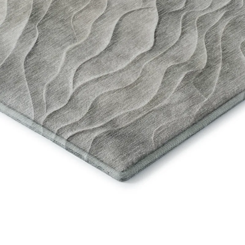 Machine Washable Indoor/Outdoor Pacifica Taupe 2\'3\" x 7\'6\" Runner Rug