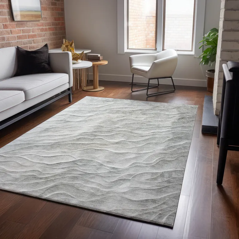 Machine Washable Indoor/Outdoor Pacifica Taupe 2\'6\" x 3\'10\" Rug