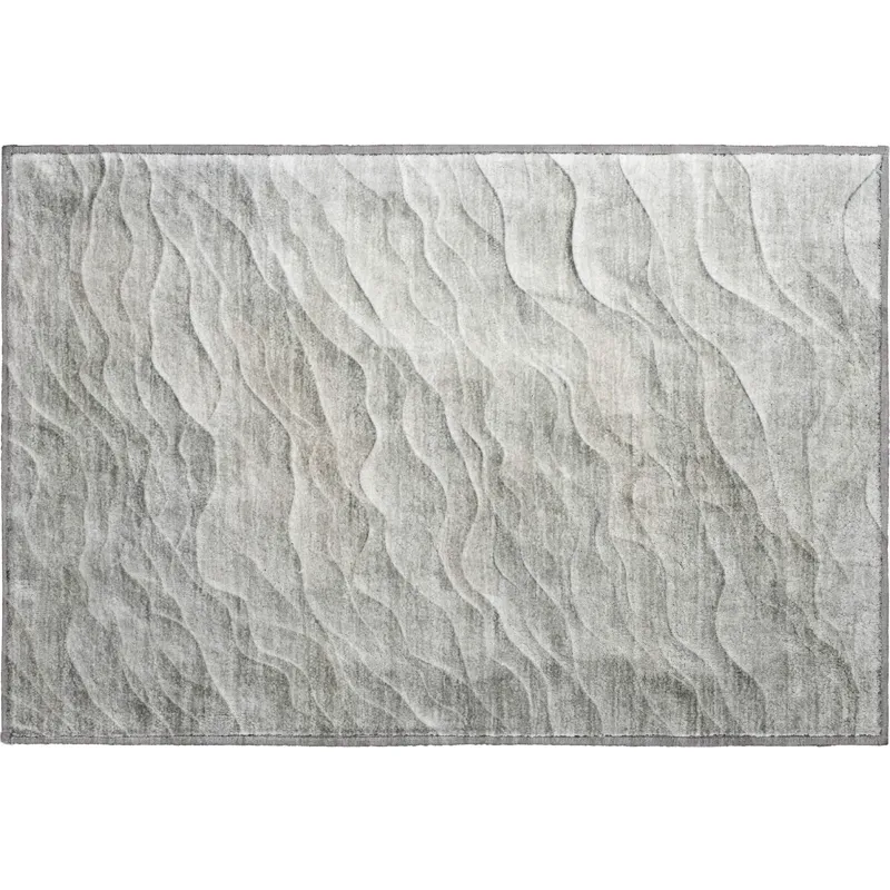 Machine Washable Indoor/Outdoor Pacifica Taupe 1\'8\" x 2\'6\" Rug