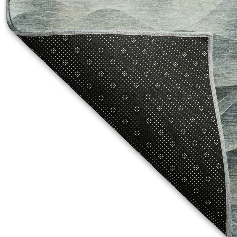 Machine Washable Indoor/Outdoor Pacifica Teal 8\' x 10\' Rug