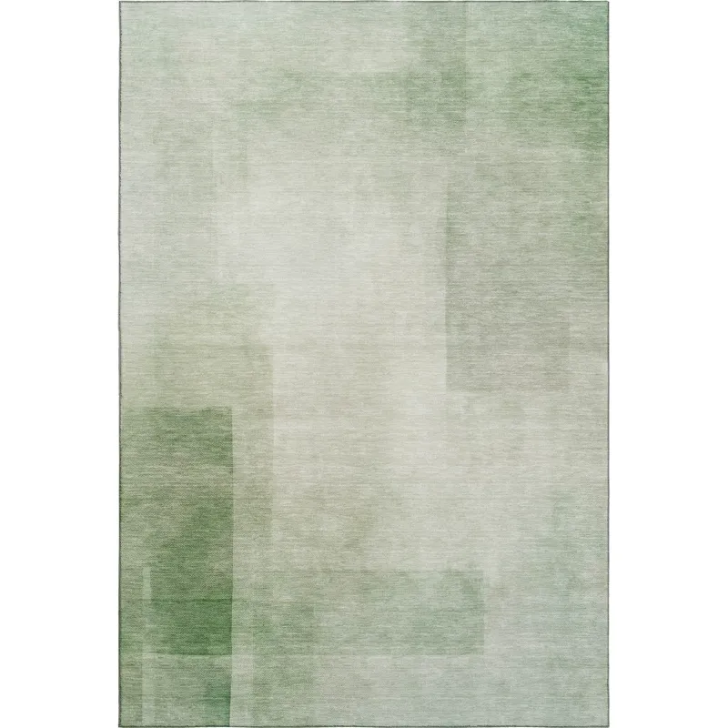 Machine Washable Indoor/Outdoor Pacifica Aloe 5\' x 7\'6\" Rug