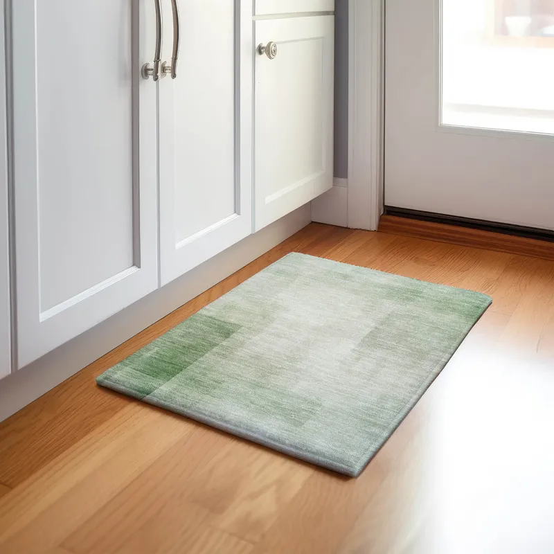 Machine Washable Indoor/Outdoor Pacifica Aloe 1\'8\" x 2\'6\" Rug