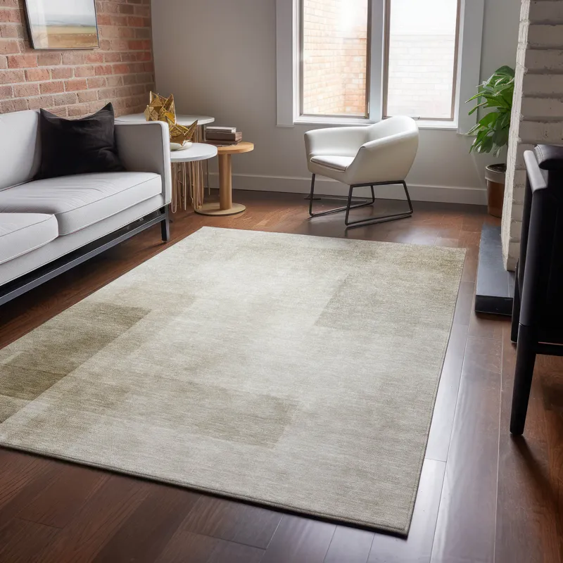 Machine Washable Indoor/Outdoor Pacifica Khaki 2\'6\" x 3\'10\" Rug