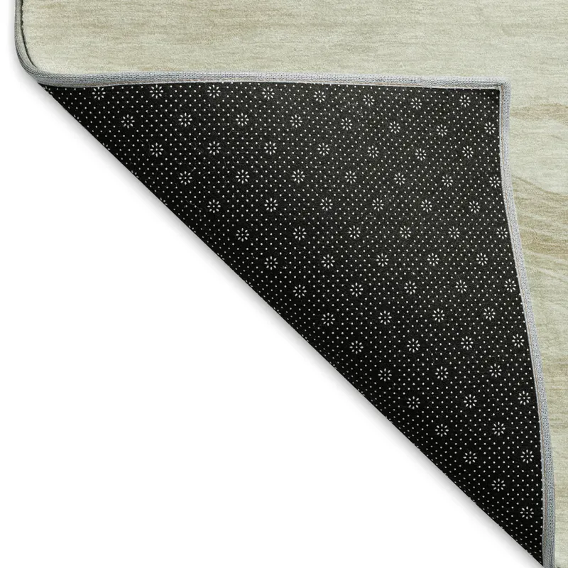 Machine Washable Indoor/Outdoor Pacifica Beige 2\'3\" x 7\'6\" Runner Rug