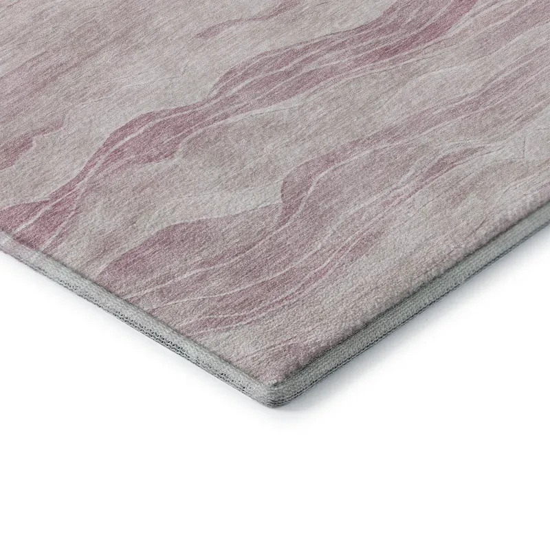 Machine Washable Indoor/Outdoor Pacifica Pink 5\' x 7\'6\" Rug