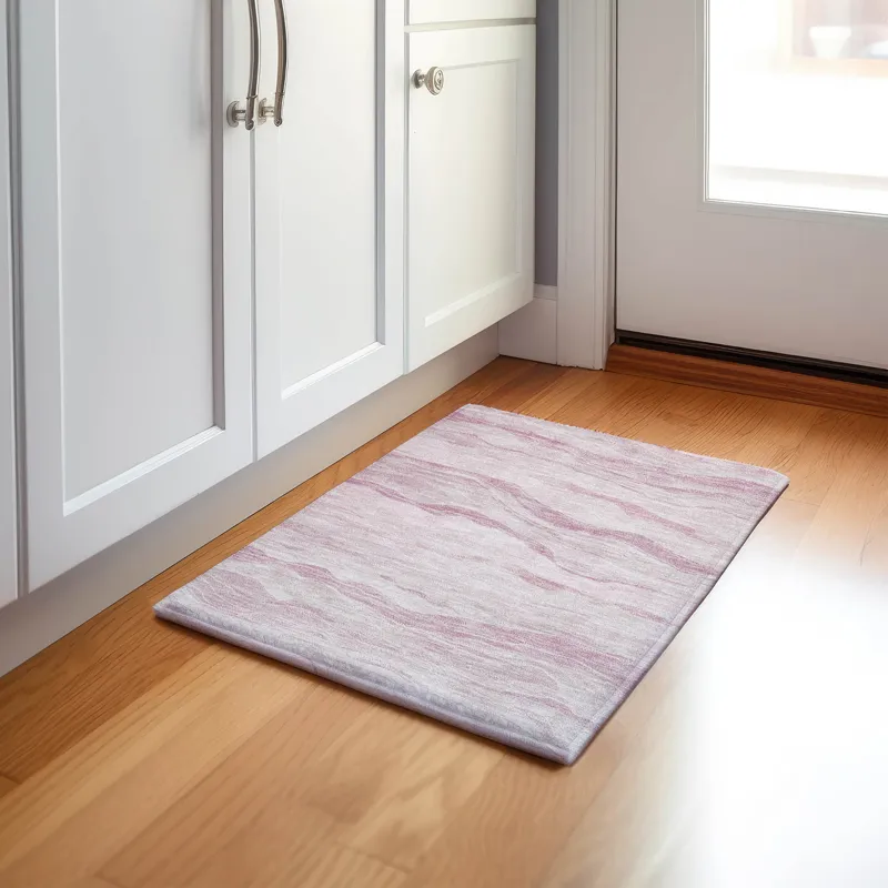 Machine Washable Indoor/Outdoor Pacifica Pink 1\'8\" x 2\'6\" Rug