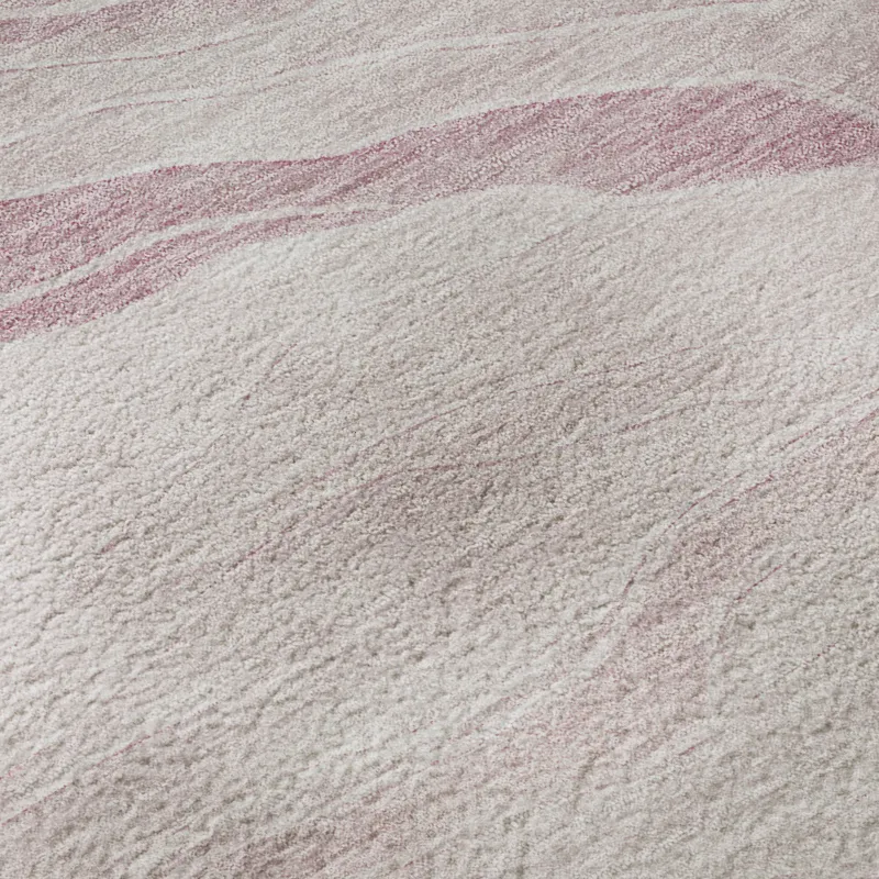 Machine Washable Indoor/Outdoor Pacifica Pink 5\' x 7\'6\" Rug