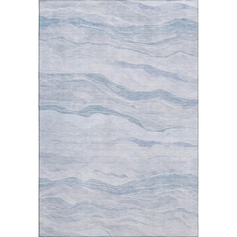 Machine Washable Indoor/Outdoor Pacifica Sky 10\' x 14\' Rug