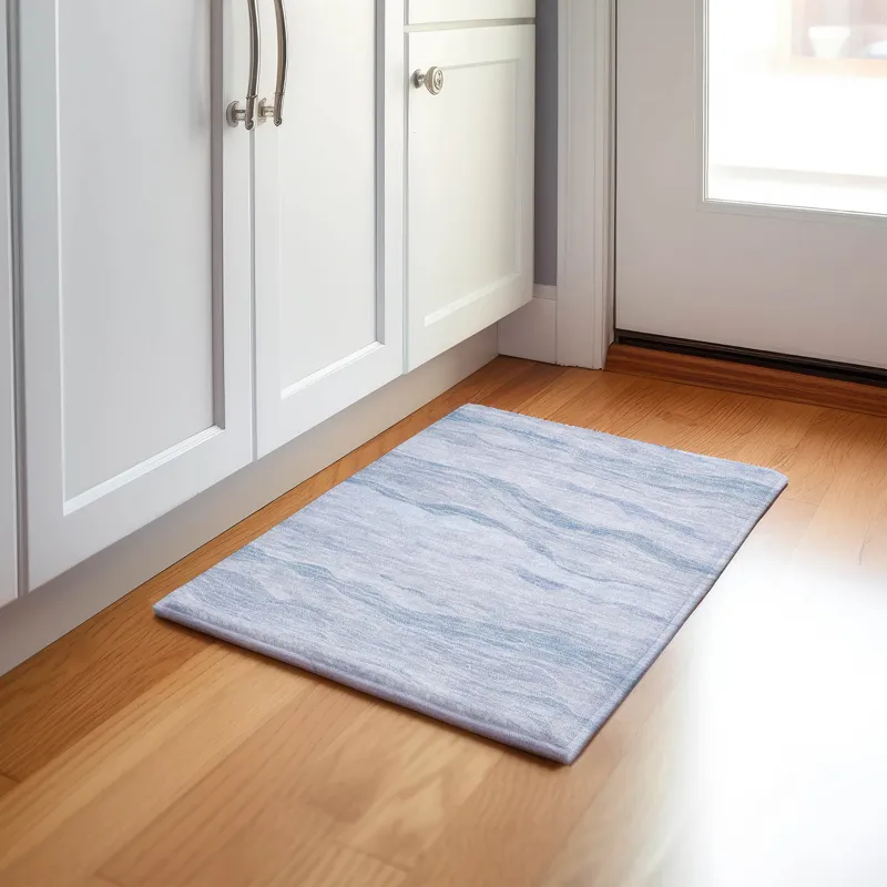 Machine Washable Indoor/Outdoor Pacifica Sky 1\'8\" x 2\'6\" Rug