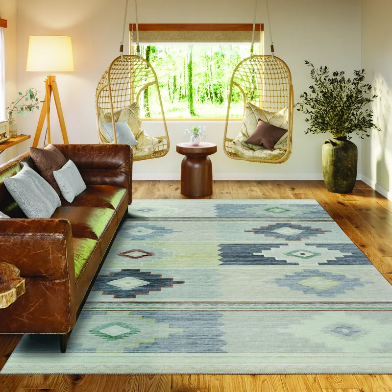Indoor/Outdoor Phoenix Ivory Washable 8\' x 10\' Rug