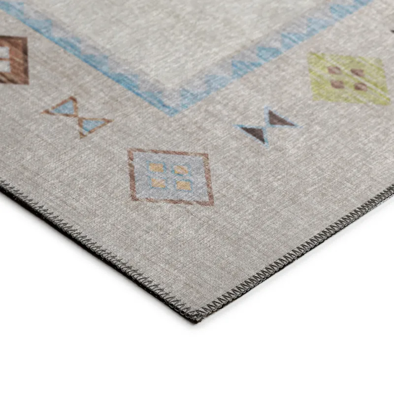 Indoor/Outdoor Phoenix Taupe Washable 8\' x 10\' Rug