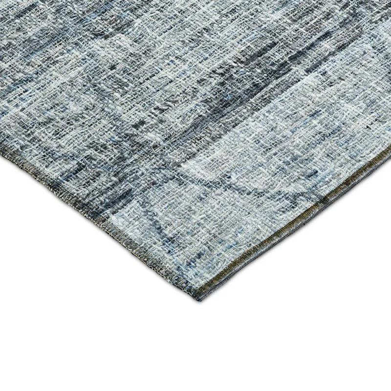 Luxury Washable Indoor/Outdoor Portico Blue 8\' x 10\' Rug