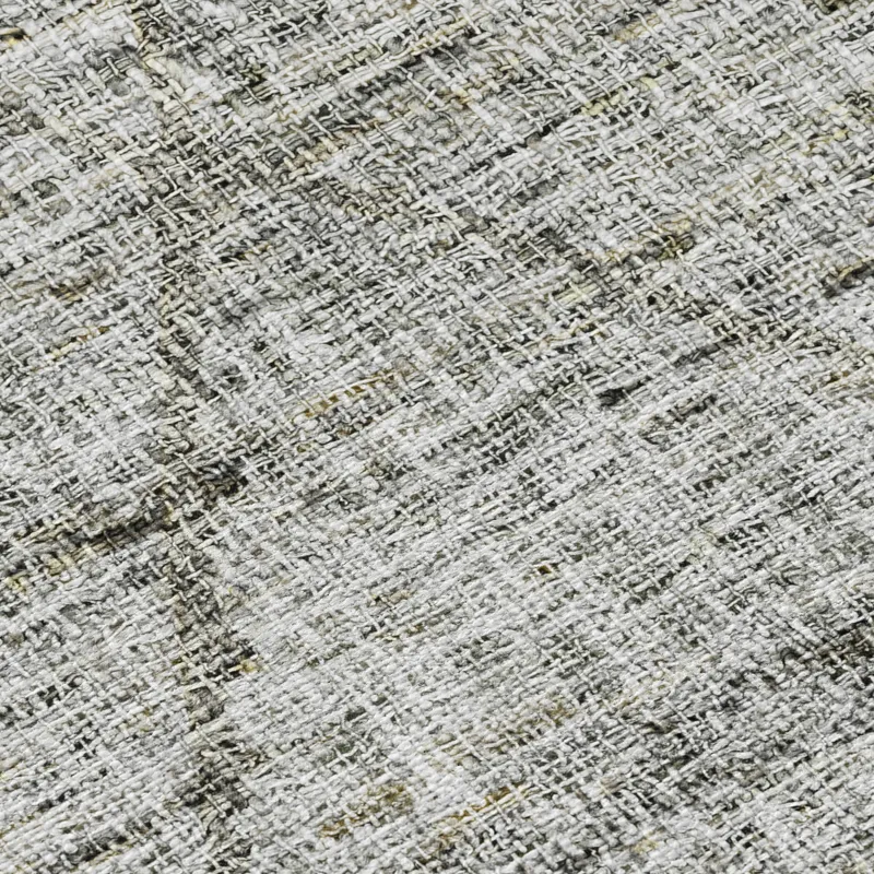 Luxury Washable Indoor/Outdoor Portico Pewter 1\'8\" x 2\'6\" Rug