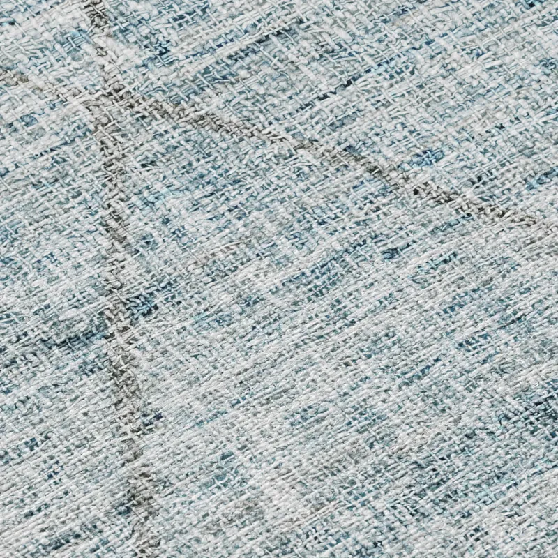 Luxury Washable Indoor/Outdoor Portico Teal 9\' x 12\' Rug