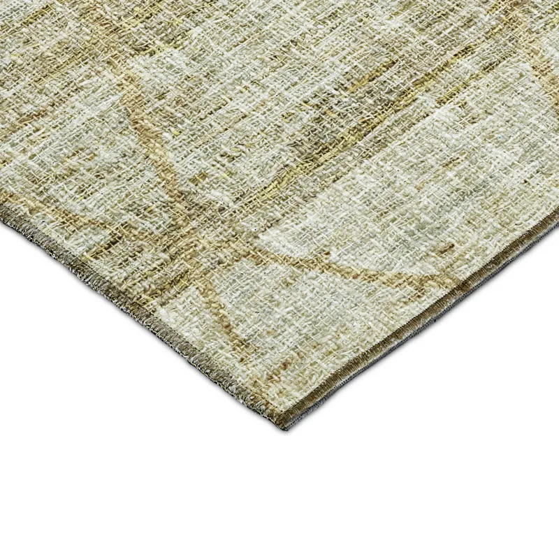 Luxury Washable Indoor/Outdoor Portico Wheat 9\' x 12\' Rug