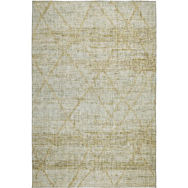 Luxury Washable Indoor/Outdoor Portico Wheat 9\' x 12\' Rug