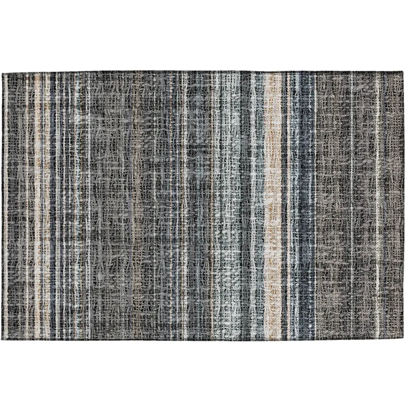 Luxury Washable Indoor/Outdoor Portico Chocolate 1\'8\" x 2\'6\" Rug