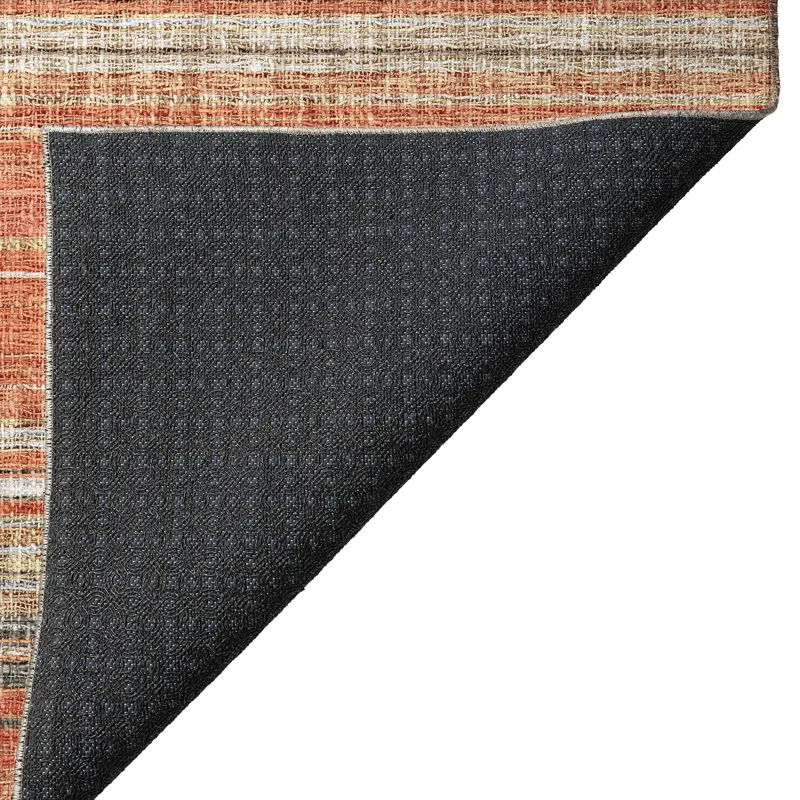 Luxury Washable Indoor/Outdoor Portico Coral 1\'8\" x 2\'6\" Rug