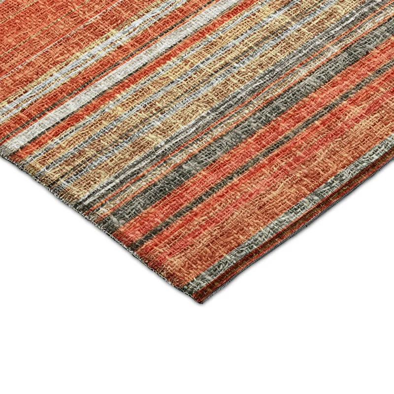 Luxury Washable Indoor/Outdoor Portico Coral 1\'8\" x 2\'6\" Rug
