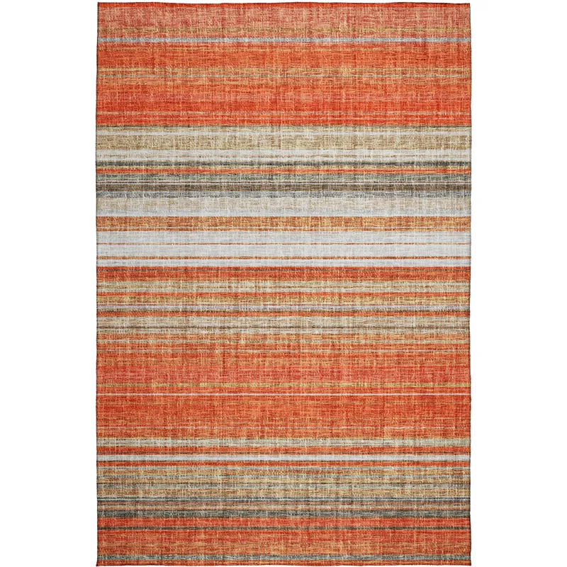 Luxury Washable Indoor/Outdoor Portico Coral 10\' x 14\' Rug