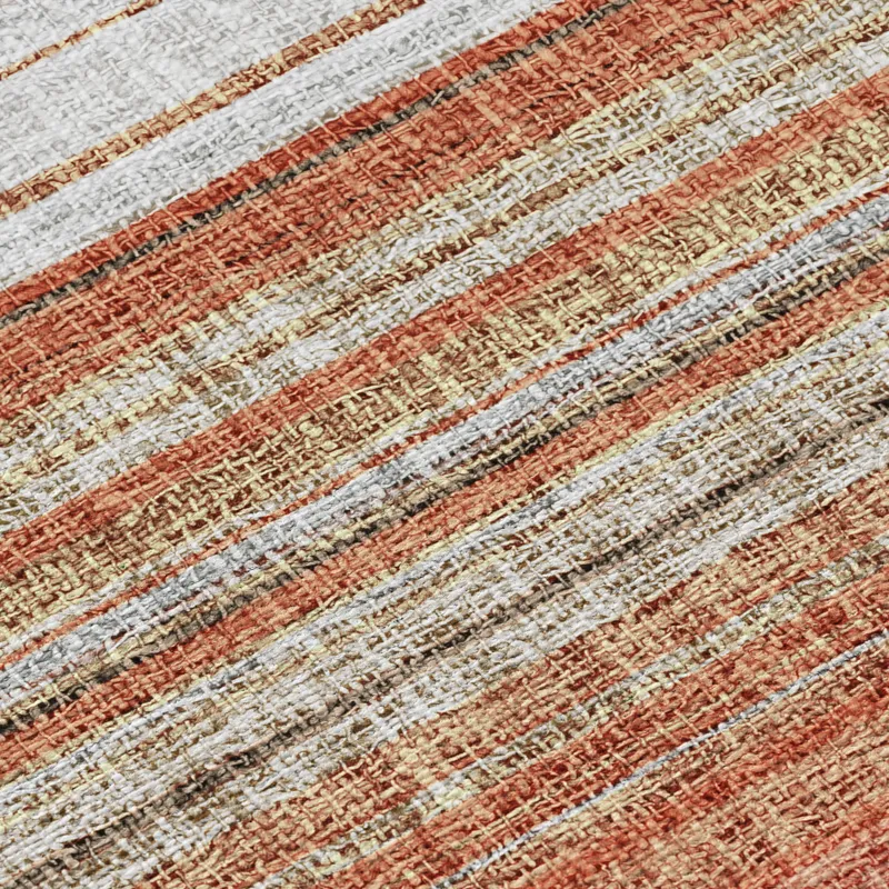 Luxury Washable Indoor/Outdoor Portico Coral 1\'8\" x 2\'6\" Rug