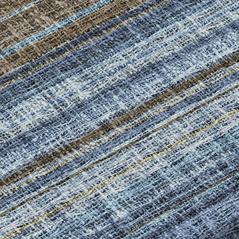 Luxury Washable Indoor/Outdoor Portico Navy 2\'6\" x 3\'10\" Rug