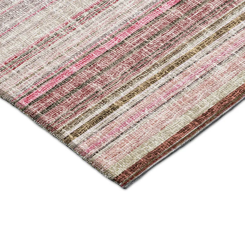 Luxury Washable Indoor/Outdoor Portico Pink 5\' x 7\'6\" Rug