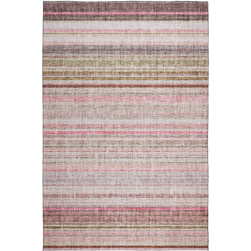 Luxury Washable Indoor/Outdoor Portico Pink 5\' x 7\'6\" Rug