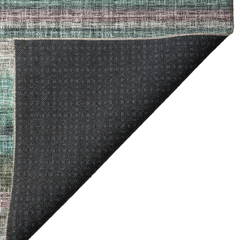 Luxury Washable Indoor/Outdoor Portico Sage 2\'3\" x 7\'6\" Runner Rug