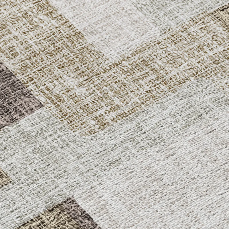 Luxury Washable Indoor/Outdoor Portico Brown 9\' x 12\' Rug