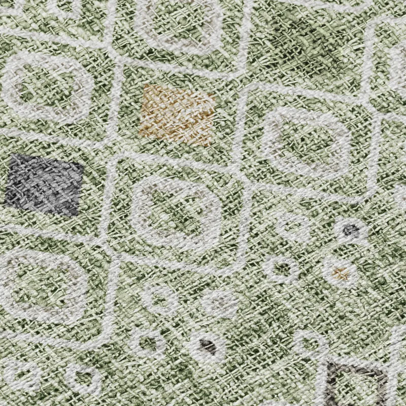 Luxury Washable Indoor/Outdoor Portico Aloe 9\' x 12\' Rug