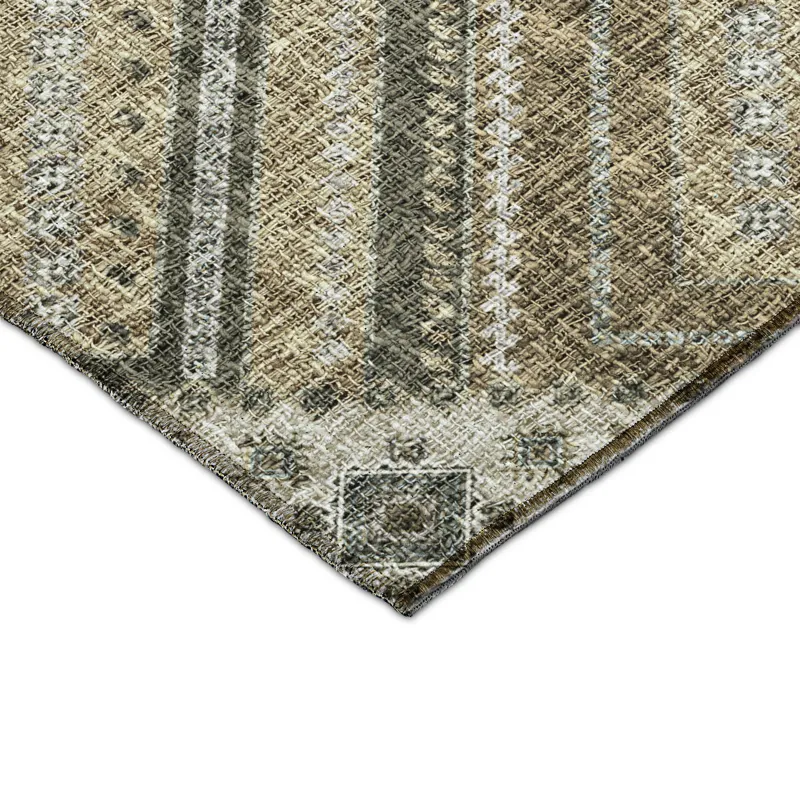 Luxury Washable Indoor/Outdoor Portico Beige 5\' x 7\'6\" Rug