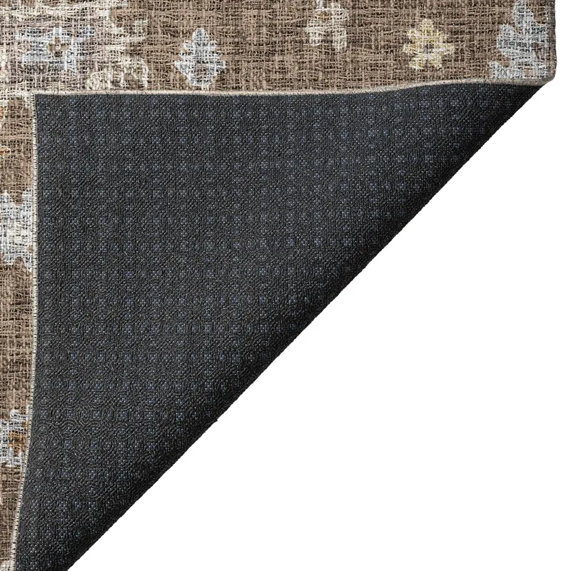 Luxury Washable Indoor/Outdoor Portico Chocolate 8\' x 10\' Rug