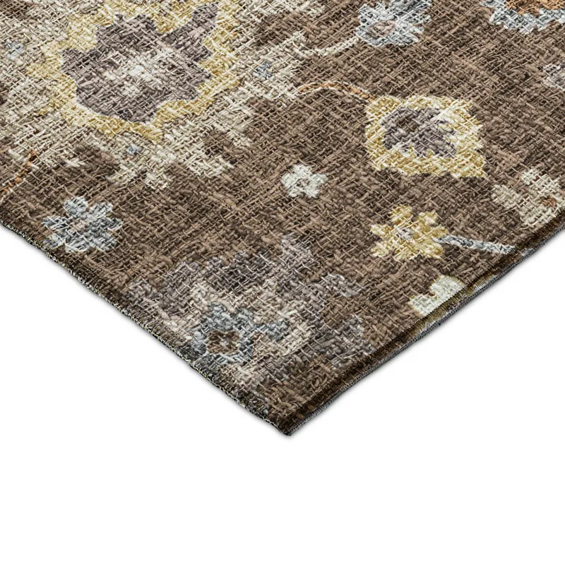 Luxury Washable Indoor/Outdoor Portico Chocolate 8\' x 10\' Rug