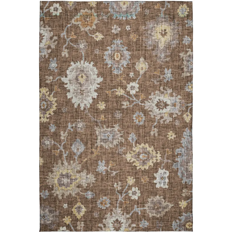 Luxury Washable Indoor/Outdoor Portico Chocolate 8\' x 10\' Rug