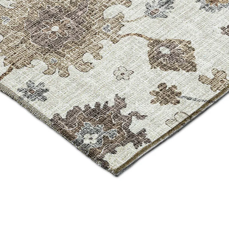 Luxury Washable Indoor/Outdoor Portico Ivory 9\' x 12\' Rug