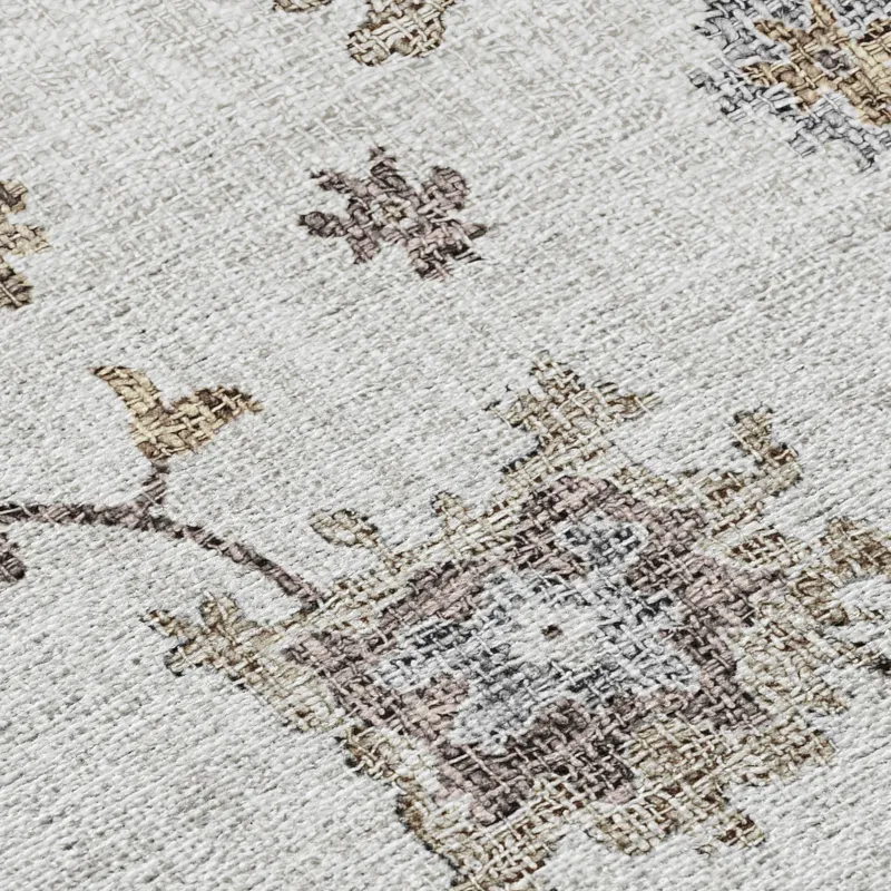 Luxury Washable Indoor/Outdoor Portico Ivory 9\' x 12\' Rug