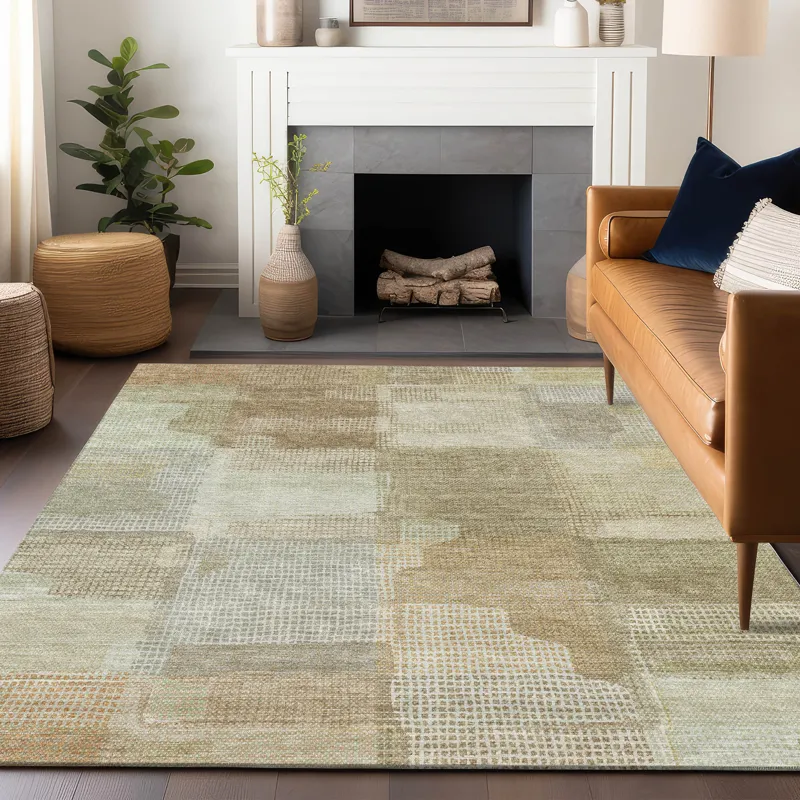 Luxury Washable Indoor/Outdoor Ravenna Beige 10\' x 14\' Rug