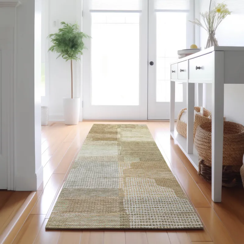 Luxury Washable Indoor/Outdoor Ravenna Beige 2\'3\" x 7\'6\" Runner Rug