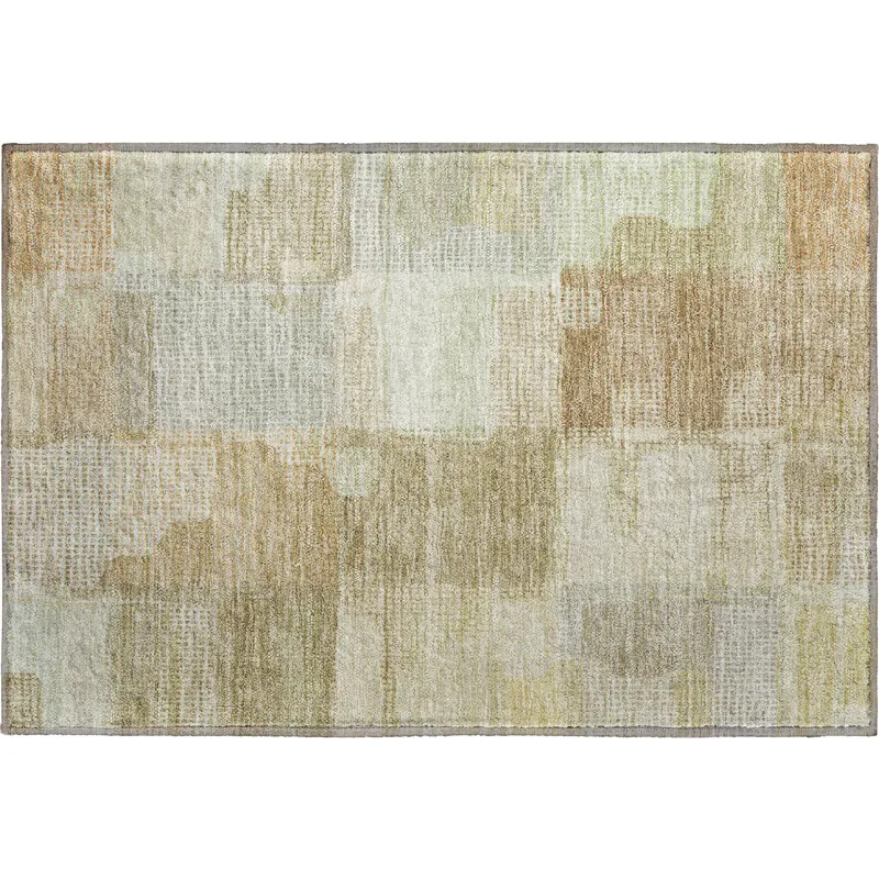 Luxury Washable Indoor/Outdoor Ravenna Beige 1\'8\" x 2\'6\" Rug