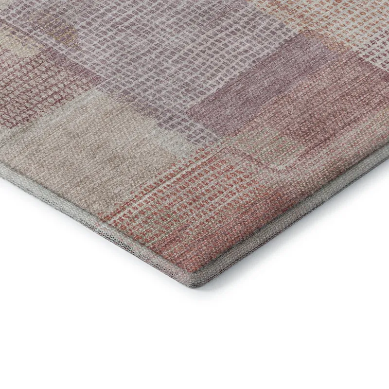 Luxury Washable Indoor/Outdoor Ravenna Blush 1\'8\" x 2\'6\" Rug