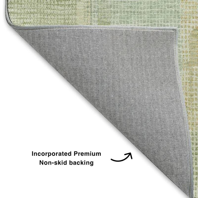 Luxury Washable Indoor/Outdoor Ravenna Green 8\' x 10\' Rug