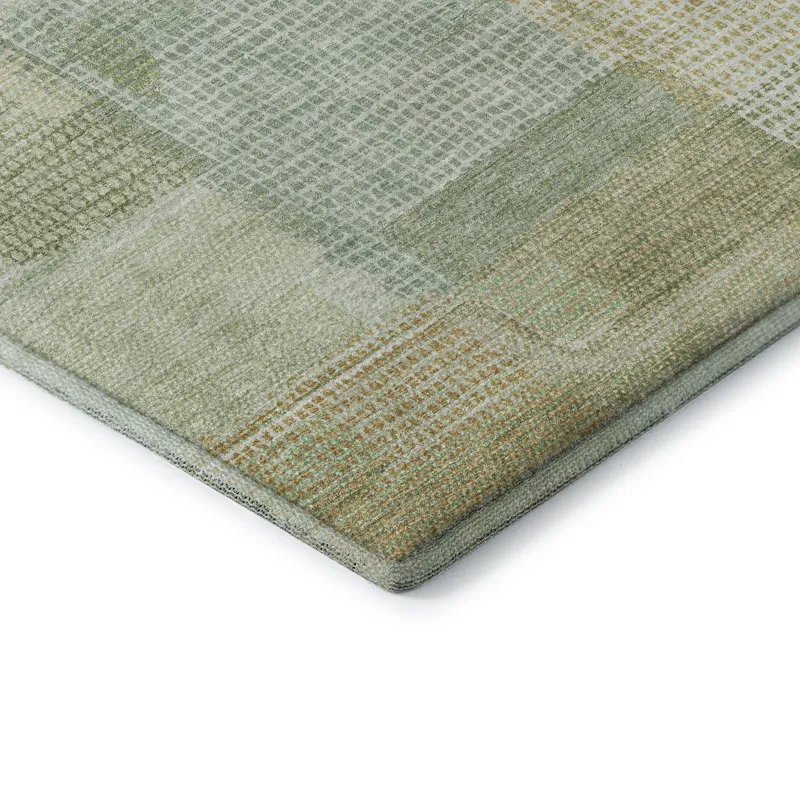 Luxury Washable Indoor/Outdoor Ravenna Green 8\' x 10\' Rug