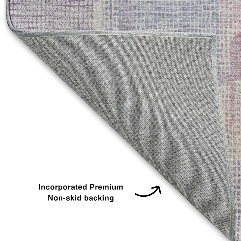 Luxury Washable Indoor/Outdoor Ravenna Lavender 2\'6\" x 3\'10\" Rug