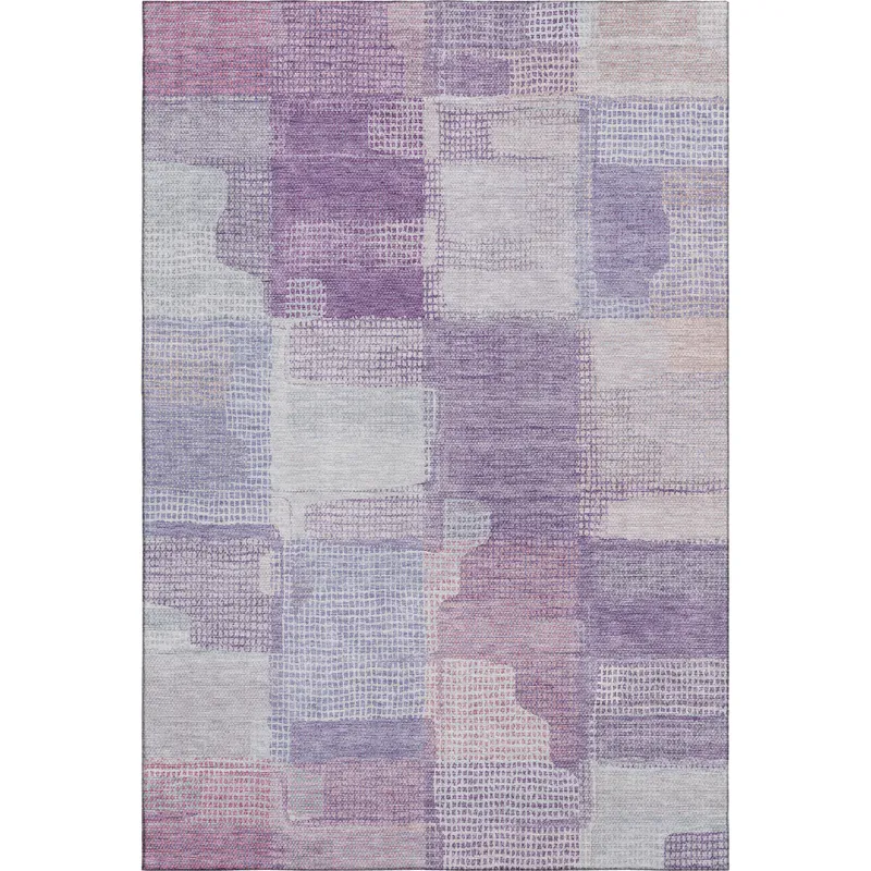 Luxury Washable Indoor/Outdoor Ravenna Lavender 2\'6\" x 3\'10\" Rug