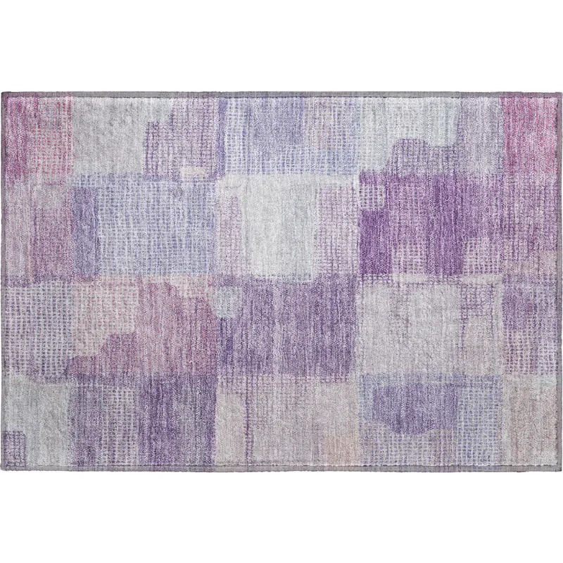 Luxury Washable Indoor/Outdoor Ravenna Lavender 1\'8\" x 2\'6\" Rug