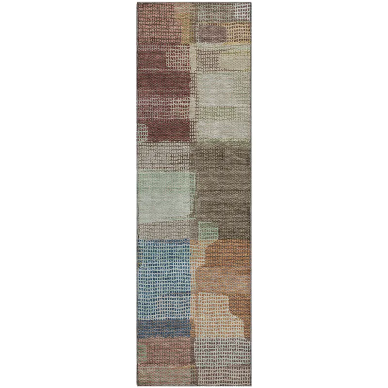 Luxury Washable Indoor/Outdoor Ravenna Putty 2\'3\" x 7\'6\" Runner Rug